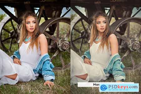 20 Golden Boho Lightroom Presets and LUTs