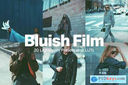 20 Bluish Film Lightroom Presets and LUTs