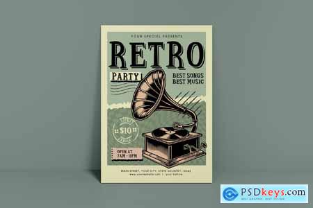 Retro Music Flyer