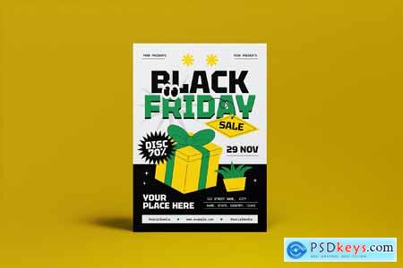 Black And Grey Modern Black Friday Flyer