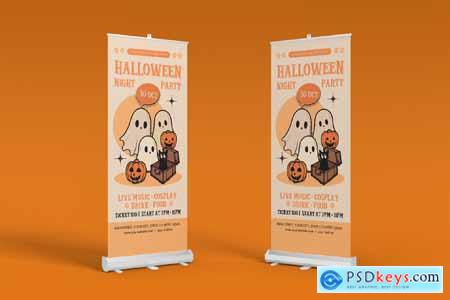 Halloween Party Roll-up Banner