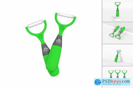 Vegetable Peeler Branding Mockup Set