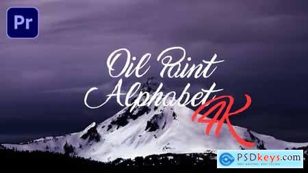 Oil Paint Alphabet 4K 54491374