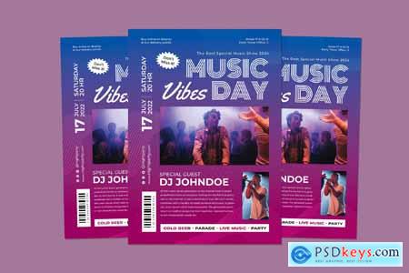 Music Event Template Design Flyer