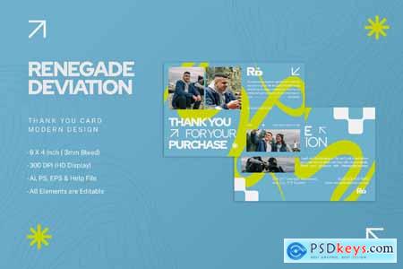 Renegade Deviation - Thank You Card