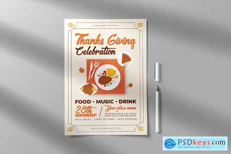 Happy Thanks Giving Flyer Templates UTNC3JC