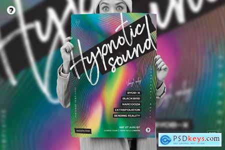 Hypnotic Sound  Poster Template