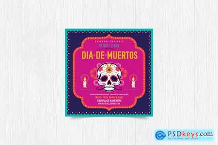 Dia de Muertos Day of Dead Flyer