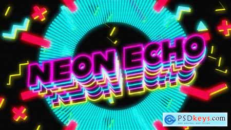 Neon Text Echo 54511728