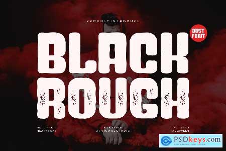 Black Rough - Font Duo & Brush Font