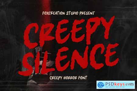 Creepy Silence - Creepy Horror Font