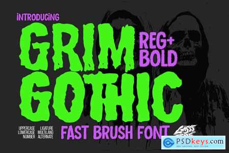 Grim Gothic - Rough horror Font