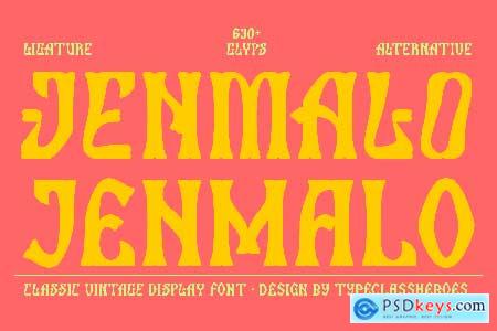 Jenmalo Display Font