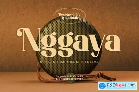 Nggaya - Stylish Retro Rounded Font