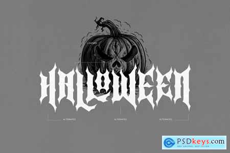 Raven Faith - Halloween font