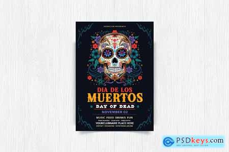 Dia de Muertos Day of Dead Flyer