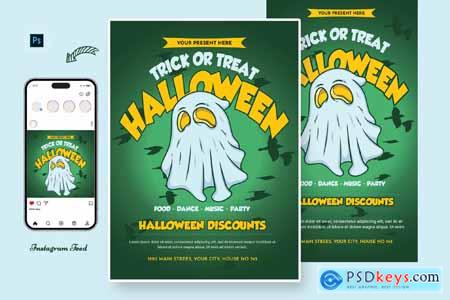 Cupcake Halloween Day Flyer Template