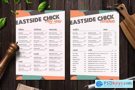 Food Menu Template W85ZSAT