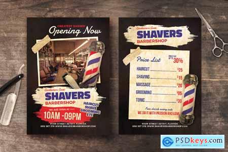 Barbershop Pricelist Flyer Poster Template