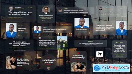 Testimonials Glass Pack for Premiere Pro 54590839