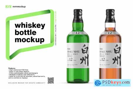 Whiskey Bottle Mockup 3K4HFSX