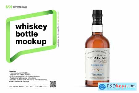 Whiskey Bottle Mockup N63UYWQ