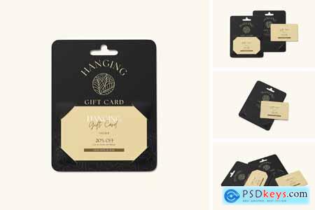 Hanging Gift Card Mockup