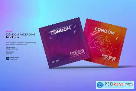 Condom Packaging Mockup