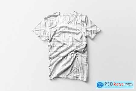 Wrinkle Texture T-Shirt Mockup