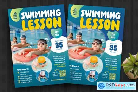 Swimming Lesson for Kids Flyer Template