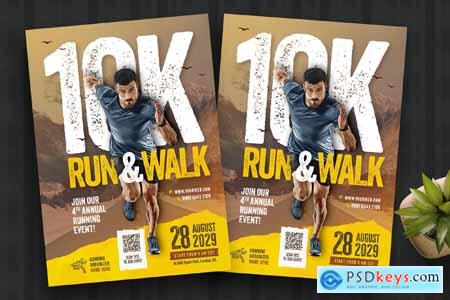 10K Run & Walk Flyer Template