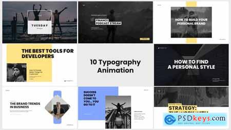 10 Typography Animation 54653303