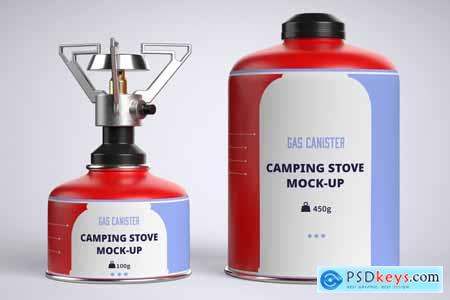 Camping Stove Gas Canister Mock-Up