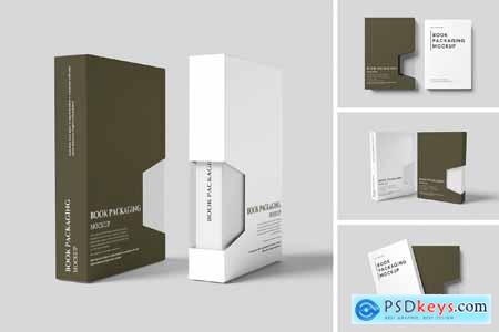 Book Packaging Mockup PVE98CE