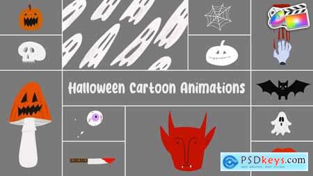 Halloween Cartoon Animations for FCPX 54467110