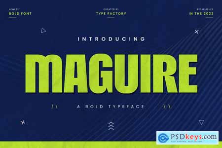 Maguire - A Bold Typeface