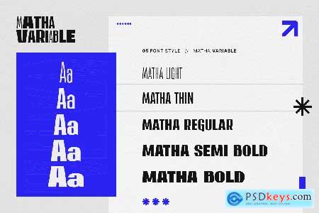 Matha - Sans Serif Variable