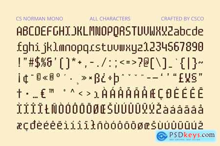 CS Norman Mono  Monospaced Font