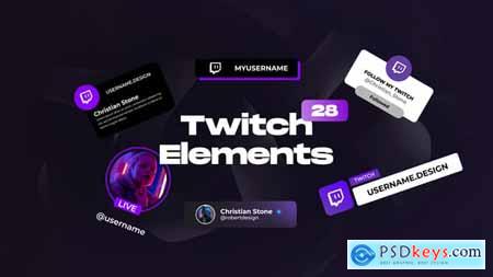 Twitch Social Media Elements for Premiere Pro 54721556 