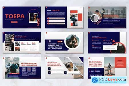 Toepa - Movie Maker Powerpoint Template