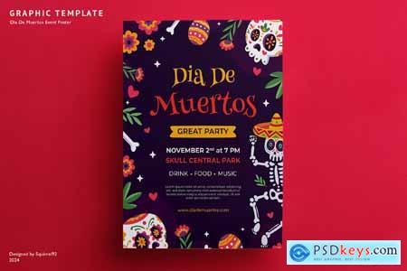 Dia De Muertos Event Poster