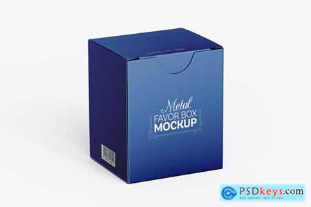 Metal Candle Box Mockup