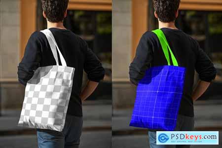 Mens Tote Bag Mockup