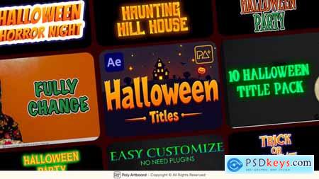 Halloween Titles For After Effects 54716072