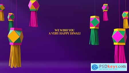 3D Happy Diwali Logo 54742199