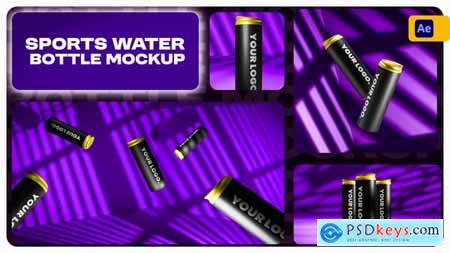 Sports Water Bottle Video Mockup 54730119