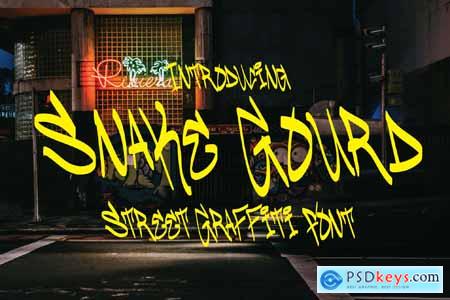 Snake Gourd - Graffiti Font