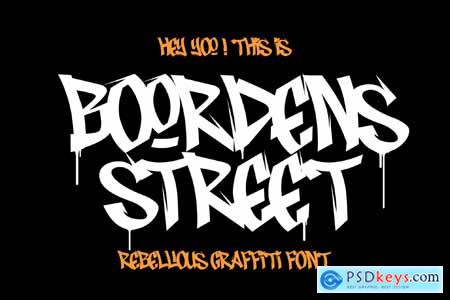 Boordens Street - Impactful Graffiti Font