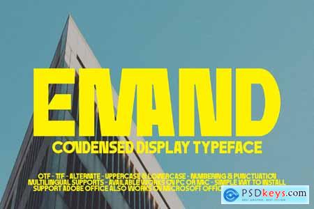 Emand - Sans Condensed Font