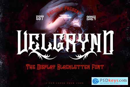 Velgrynd - Display Blackletter Font